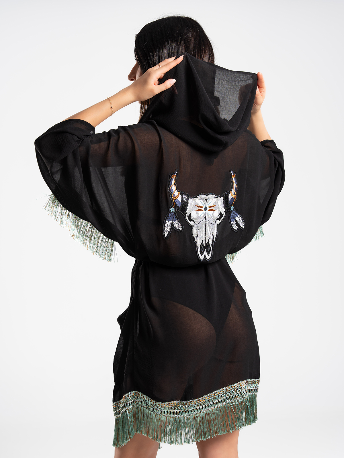 Kimono DALIA – czerń, siła, spokój
